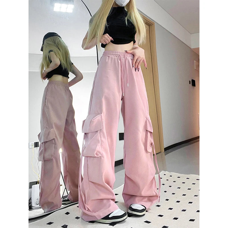 WIDE LEG CARGO PANTS