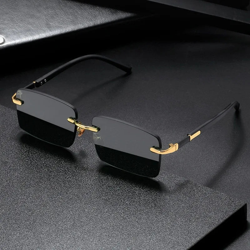 CAMERON RIMLESS RETRO SUNGLASSES