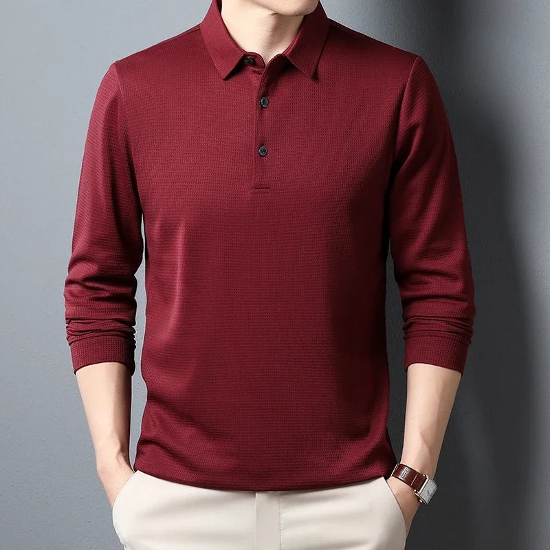 MARCUS LONG SLEEVE POLO