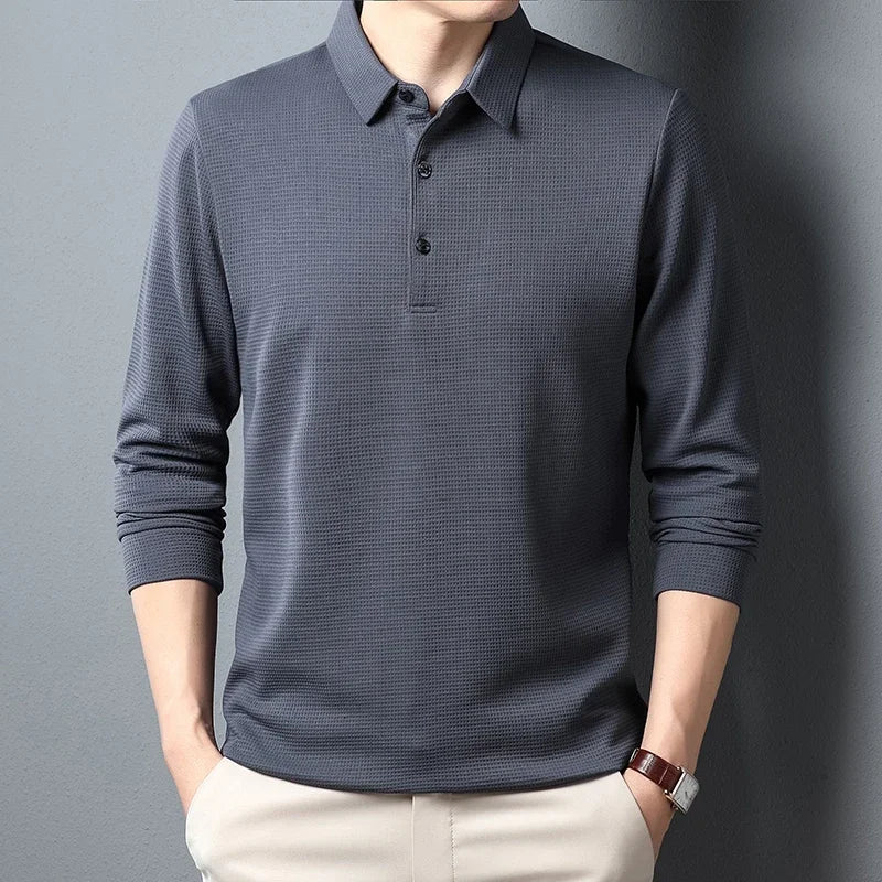 MARCUS LONG SLEEVE POLO