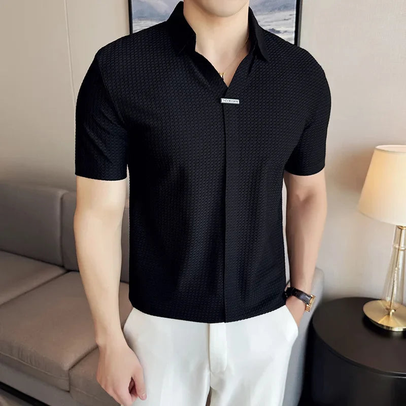 HARRISON TEXTURED POLO SHIRT