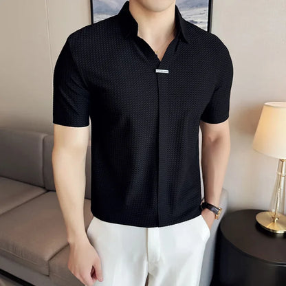 HARRISON TEXTURED POLO SHIRT